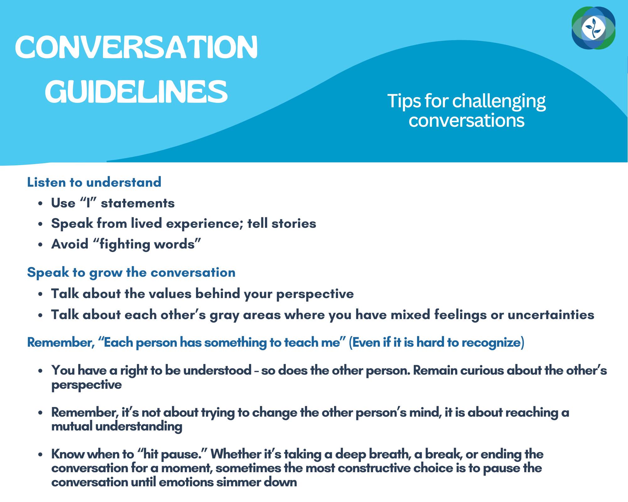 Civil Discourse Guidelines